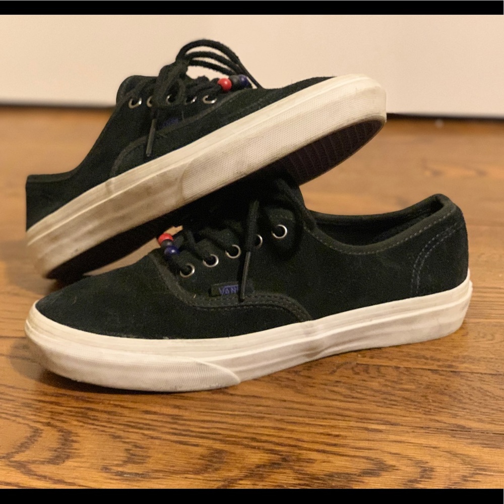 Black Suede Bead Classic Vans
